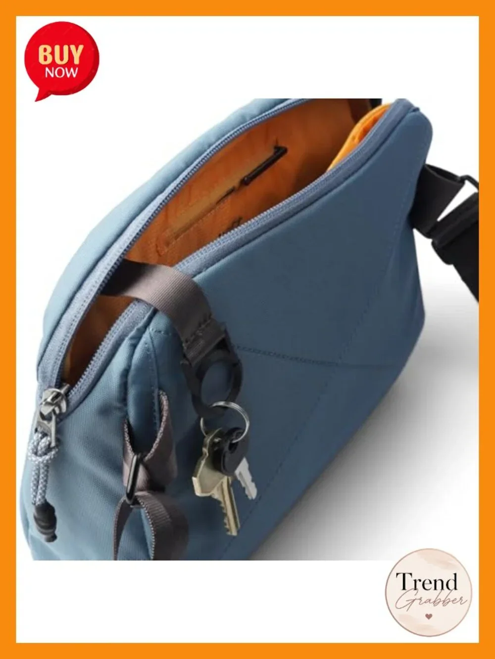 Ultra-Light Crossbody Sling Bag for Travel & Daily Use - Recycled Oxford Nylon